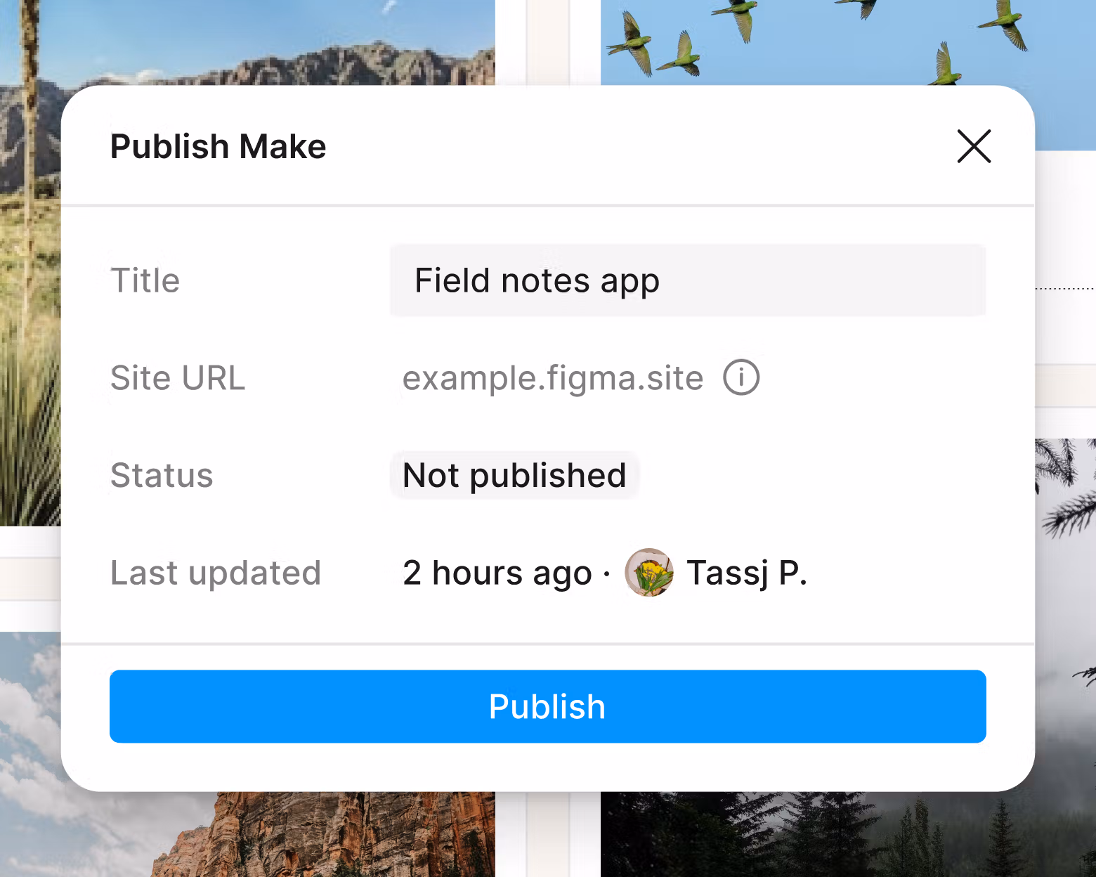 Publish without writing code using Figma Make